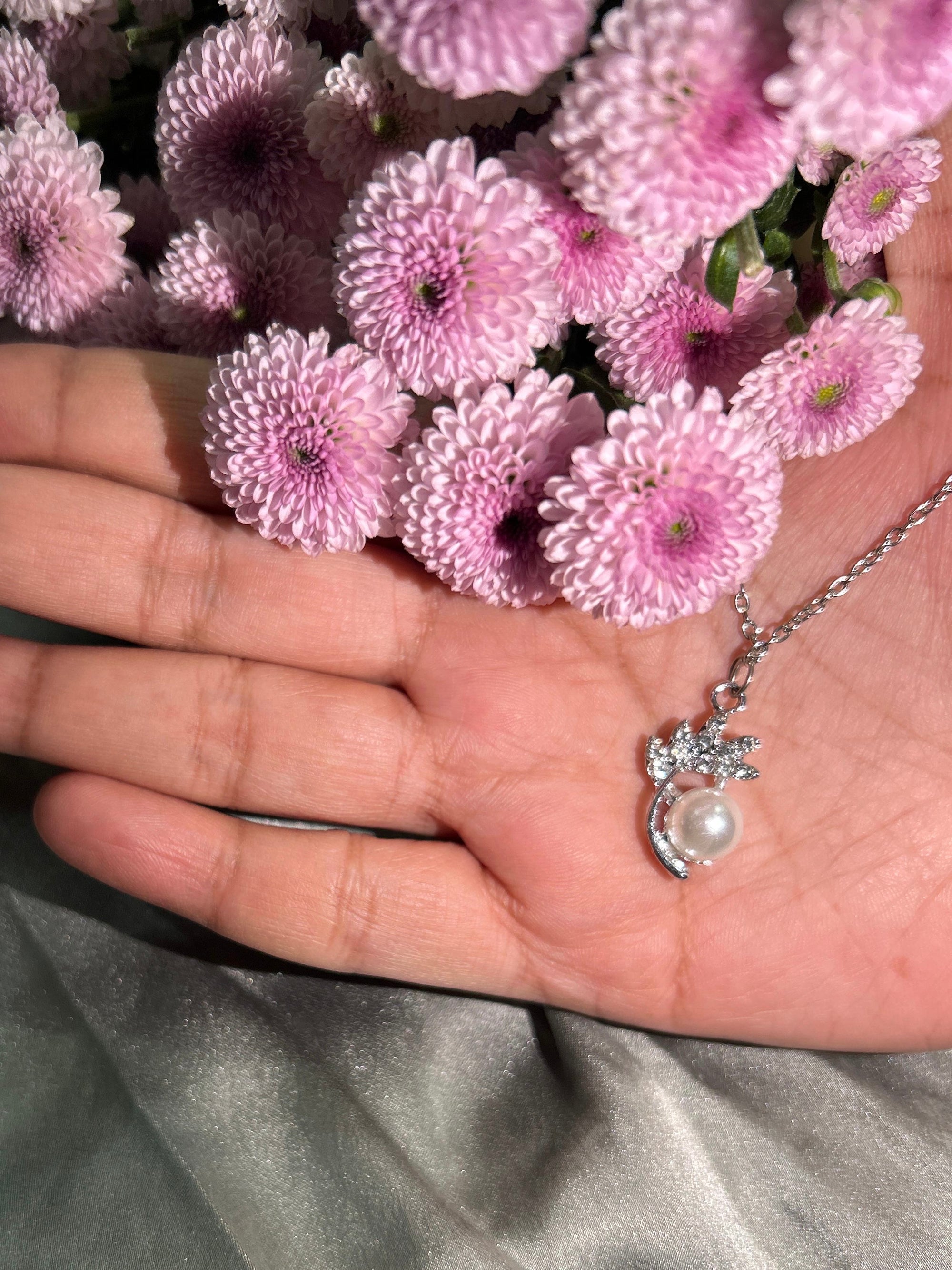 Korean Pearl Blossom Pendant