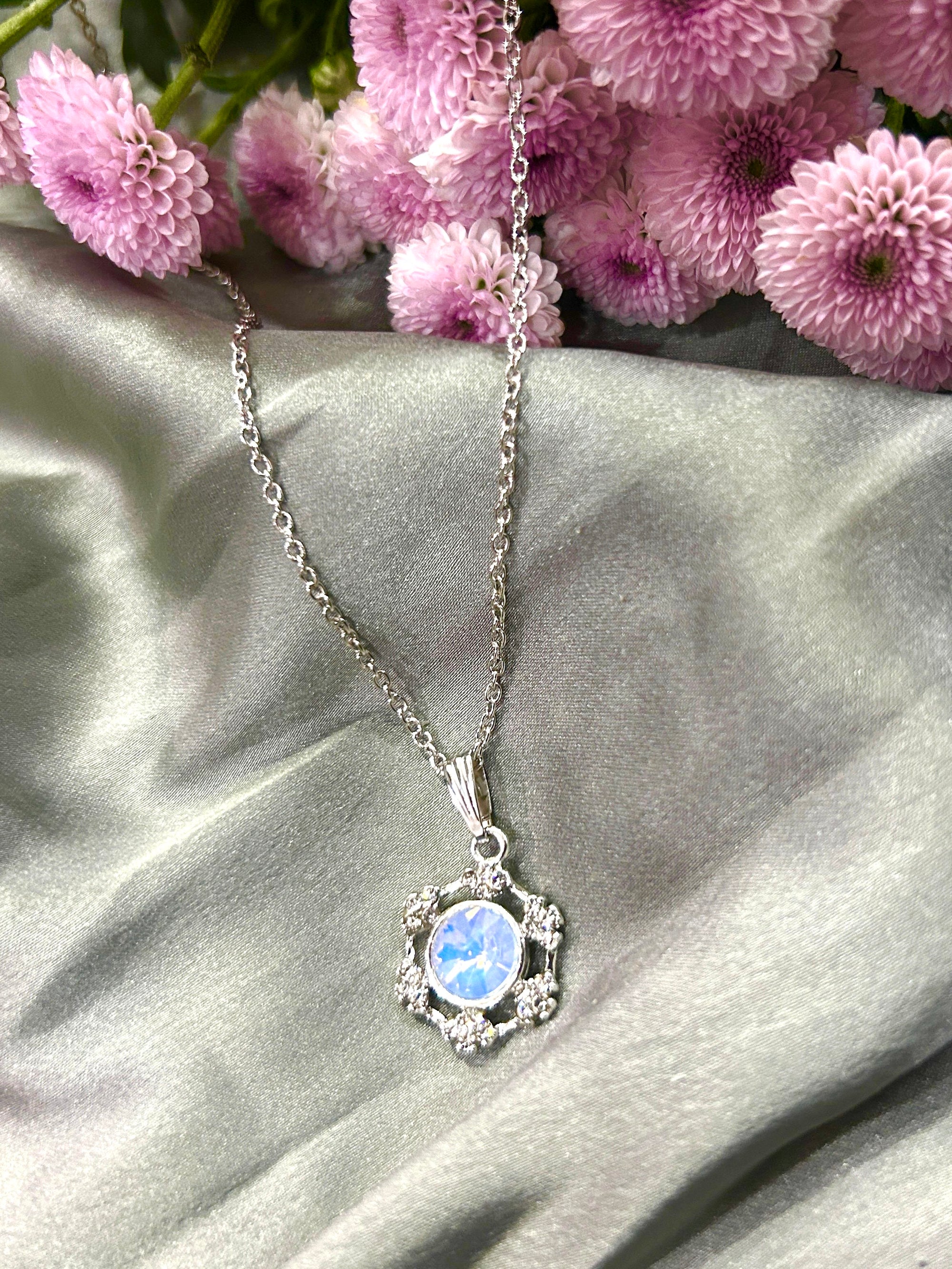 Korean Moonlit Bloom Pendant