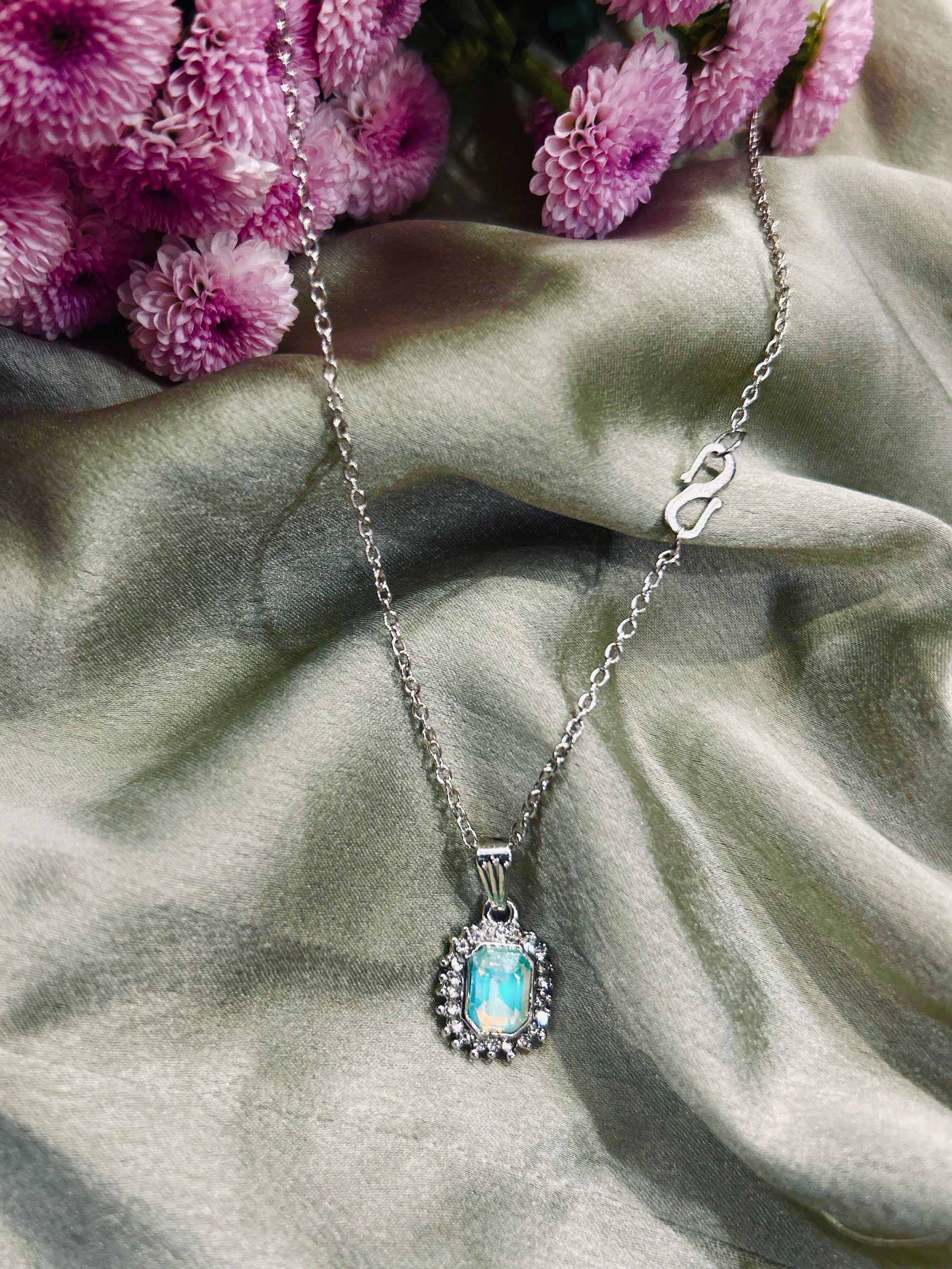 Korean Crystal Bloom Pendant