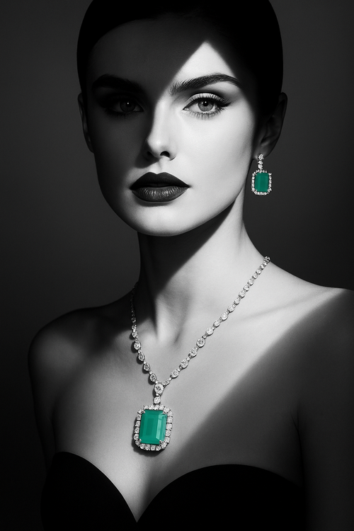 Emerald Frost Necklace Set