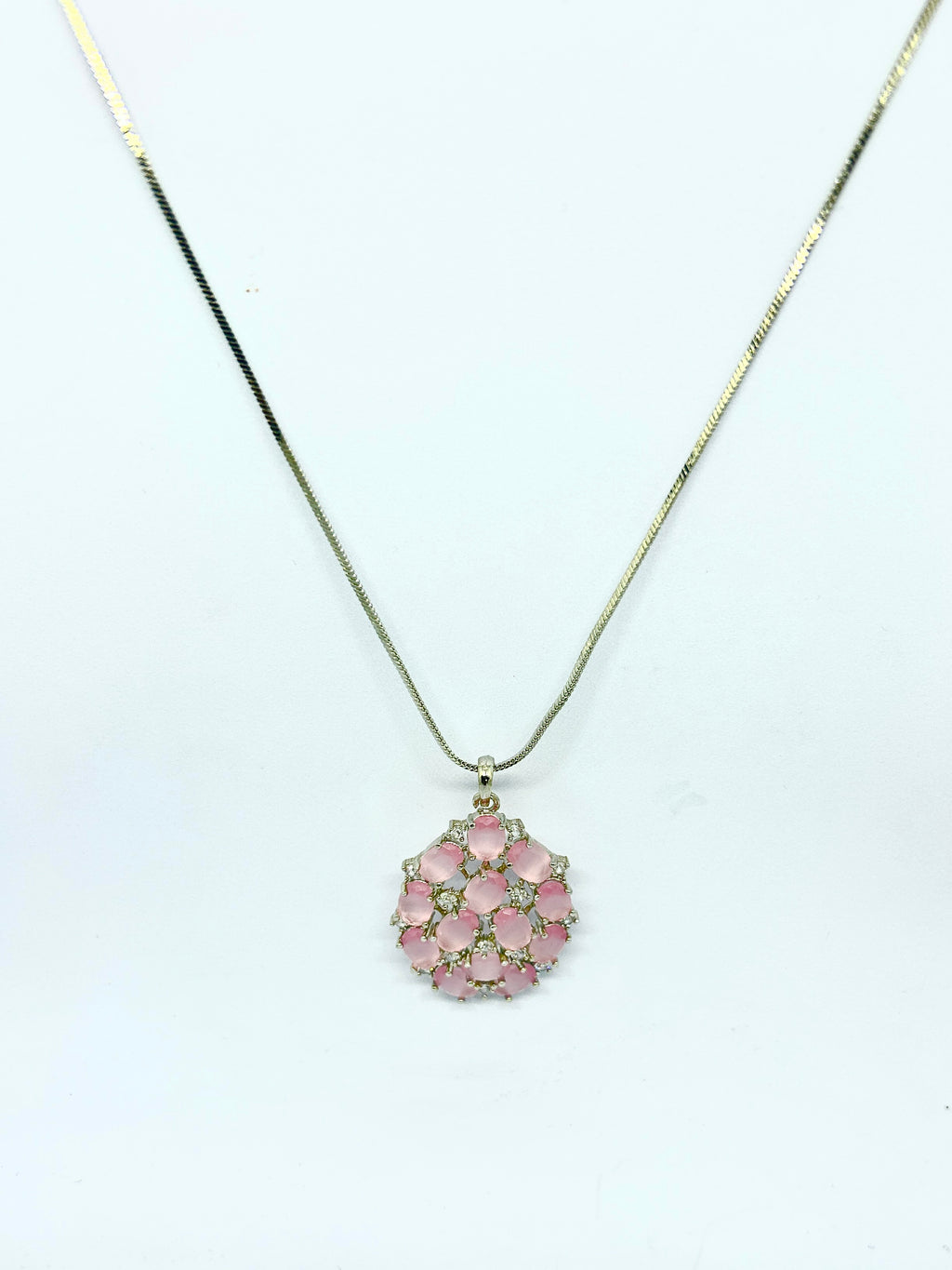 Rosé Blossom Set – Pendant & Earrings