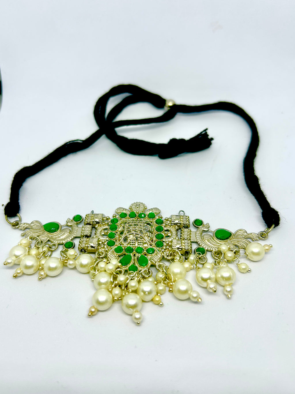Peacock Royalty Kundan Choker Set
