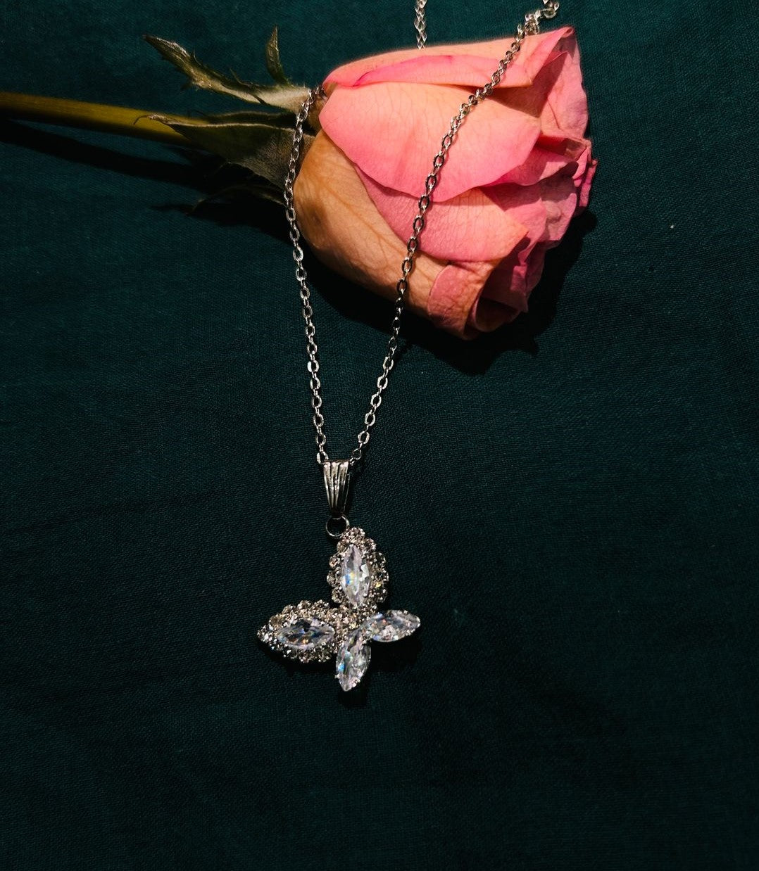 Korean luna wings pendant