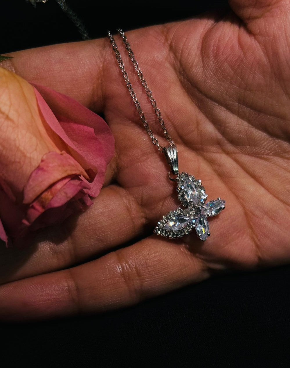 Korean luna wings pendant
