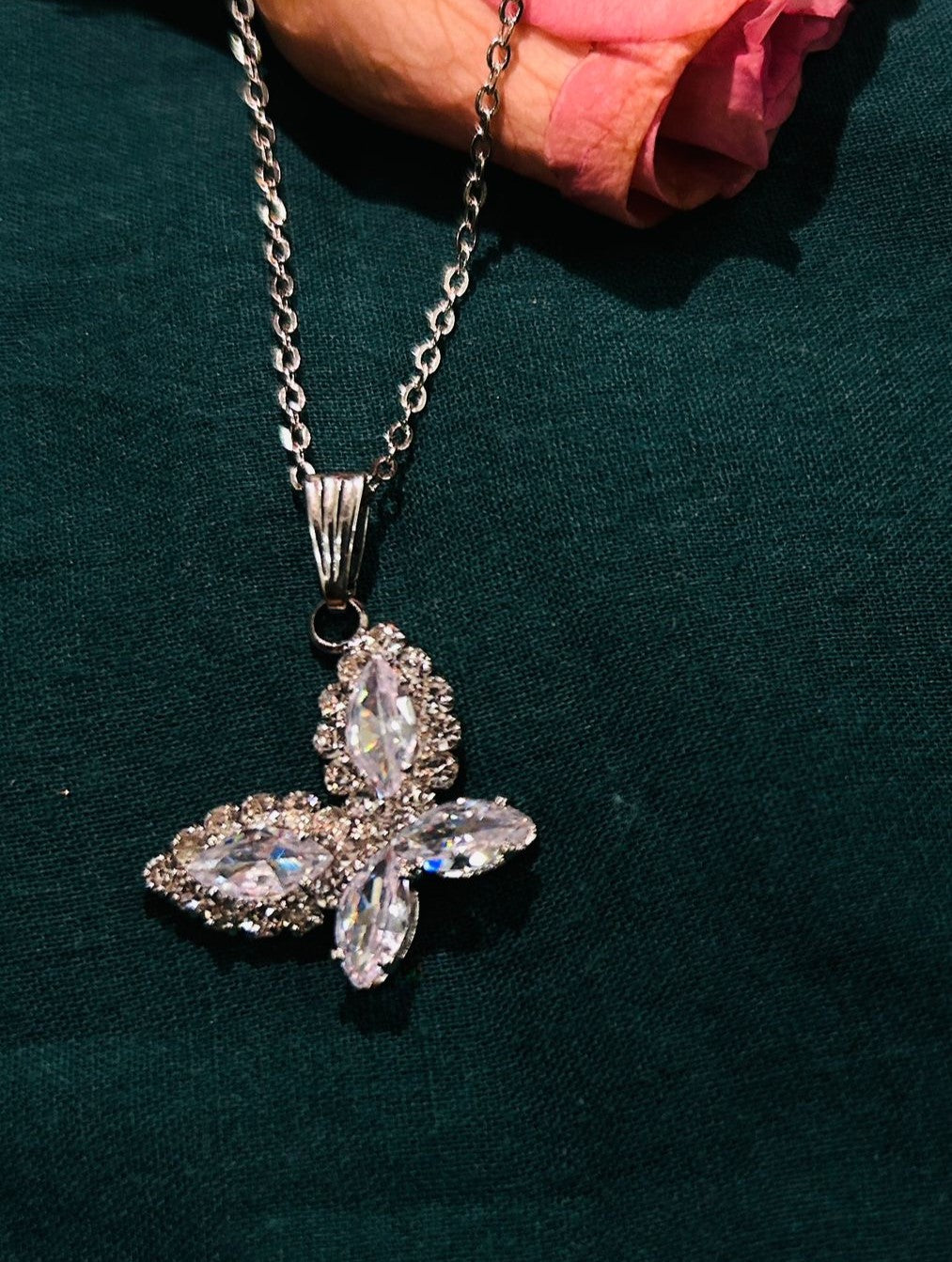Korean luna wings pendant