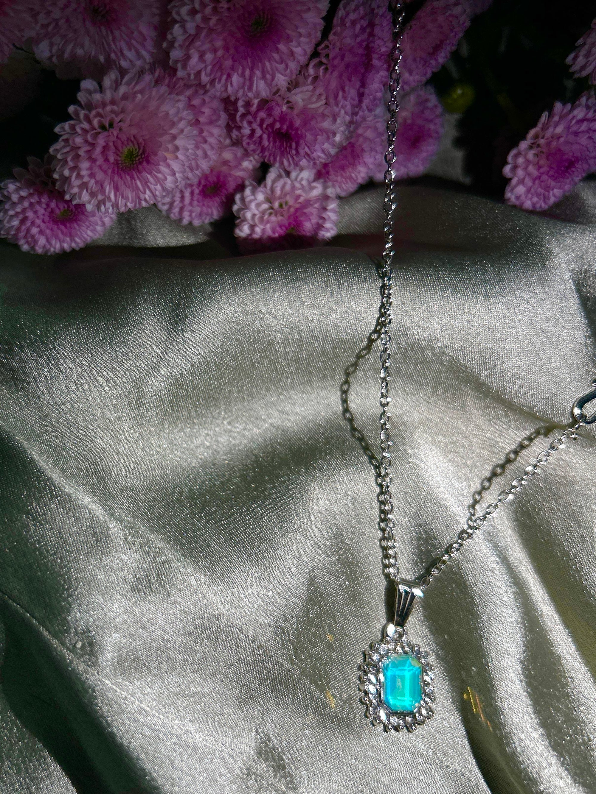 Korean Crystal Bloom Pendant